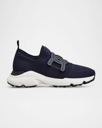 Stretch Knit Chain Runner Sneakers