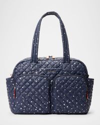 Nik Star-Print Quilted Duffel Bag