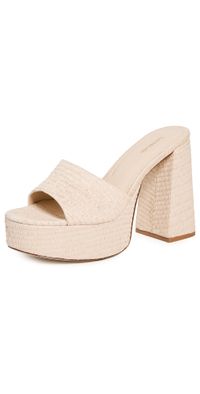 Larroudé Dolly Mules Natural 11
