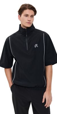 Malbon Golf Links Wind Shirt Black XL