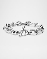Mercer Chain Bracelet with Diamonds in Silver, 5mm