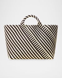 St. Barths Large Geo Woven Tote Bag