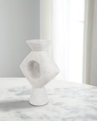 Yagya 17" Ceramic Vase, White