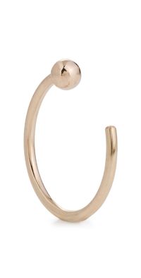 Zoe Chicco 14k Gold Ball Reverse Huggie Hoop Single Earring Yellow Gold One Size