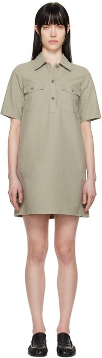 A.P.C. Taupe Selia Minidress