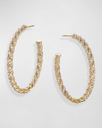 Paveflex Hoop Earrings with Diamonds in 18K Gold
