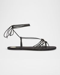 Babylone Strappy YSL Ankle-Tie Sandals