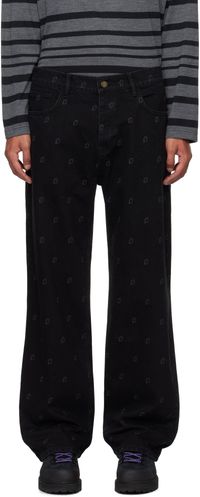 Robyn Lynch Black Laser Etched Eire Motif Jeans