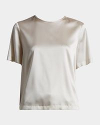 Crewneck Chain-Trim T-Shirt