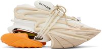 Balmain Beige & White Unicorn Sneakers