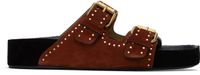 Isabel Marant Burgundy Lennyo Sandals