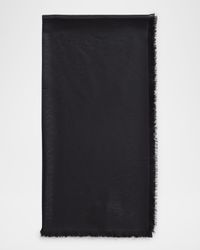Grand Carre Jacquard Silk-Wool Scarf