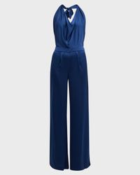 Harriet Satin Halter Jumpsuit