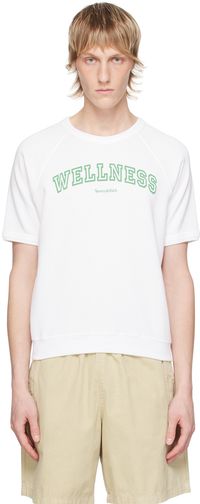 Sporty & Rich White 'Wellness' Ivy T-Shirt