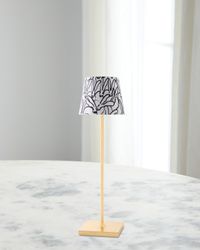 x Zafferano Poldina Pro Rechargeable 15" Table Lamp, Gold Leaf Rabbit Run