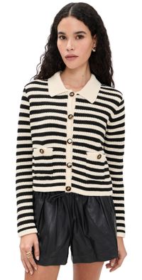 BLANKNYC Anchor Down Sweater Black And Cream Combo S