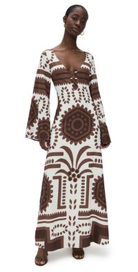 Seven Wonders Caledeira Maxi Dress Chocolate/White M