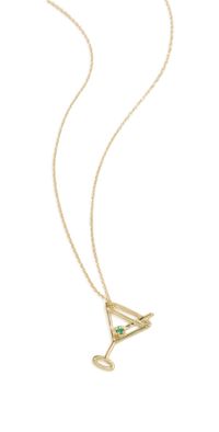 ALIITA Martini Esmeralda Necklace Yellow Gold One Size