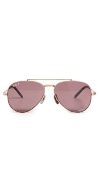 Ray-Ban Aviator II Sunglasses Rose Gold One Size