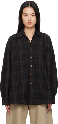 OUR LEGACY Black & Brown Borrowed Shirt