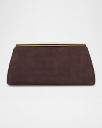 Suzannah Suede Clutch Bag