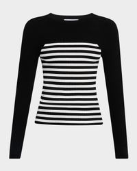 Braies Striped Rib Crewneck Sweater