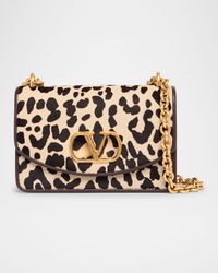 Vain Small Leopard Calf Hair Shoulder Bag