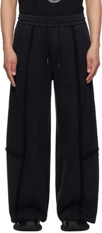 Feng Chen Wang Black Deconstruction Sweatpants