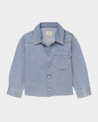 Girl's Olivia Western Denim Shirt, Size S-L