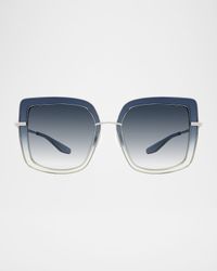 Margret Square Ombre Acetate & Titanium Sunglasses