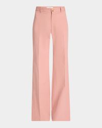 Cotton Canvas Flare Pants