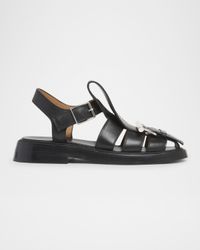 Men's T-Bar Leather Fisherman Sandals