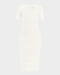 Marianne Short-Sleeve Midi Bandage Dress