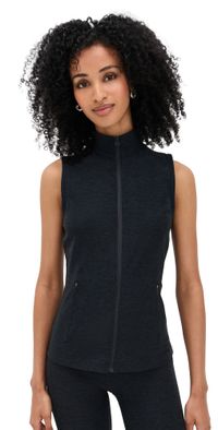 Beyond Yoga Venice Zip Front Vest Darkest Night L