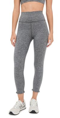Strut This The London Ruffle Leggings Heather Grey S