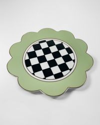 Butterfly Toile Dinner Plate, Pistachio