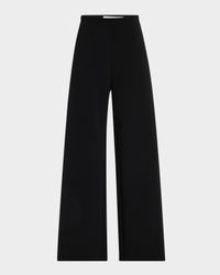 Bias Cut Wide-Leg Pants