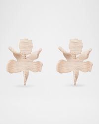Raffia Paper Lily Earrings