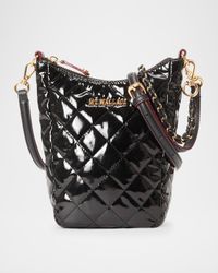 Crosby Go Quilted Patent Crossbody Bag