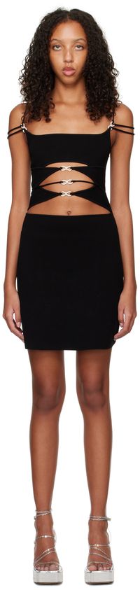 MACH & MACH Black Matilde Minidress