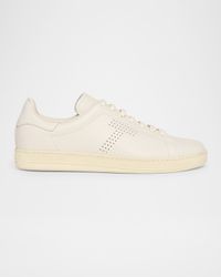 Men's Warwick Grained Leather Sneakers