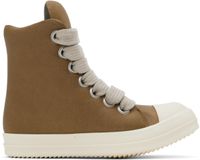 Rick Owens Khaki Porterville Jumbolaced Padded Sneakers