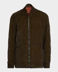 Men's Quilted Bomber Jacket