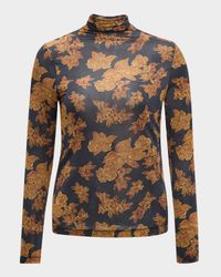 Aurelia Printed Turtleneck Pullover
