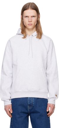 Carhartt Work In Progress Gray Chase Hoodie