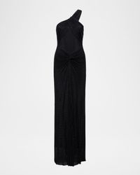 Twist Hot-Fix One-Shoulder Gown