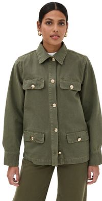 ANINE BING Corey Barn Jacket Army Green XS