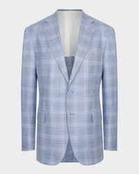 Men's Plaid Single-Breasted Sport Coat