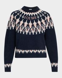 Wool-Blend Fair Isle Sweater