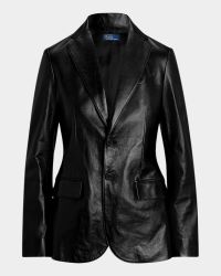 Lambskin Leather Blazer